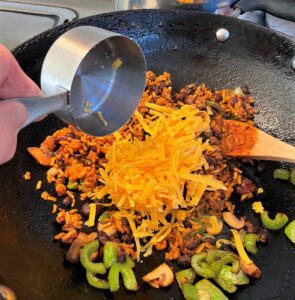 Beautiful delicious healthy vegetables, beans and rice.