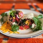 One package of Yumbini Smoky Chipotle Quick Beans and Rice makes one hefty burrito or two medium-sized ones.