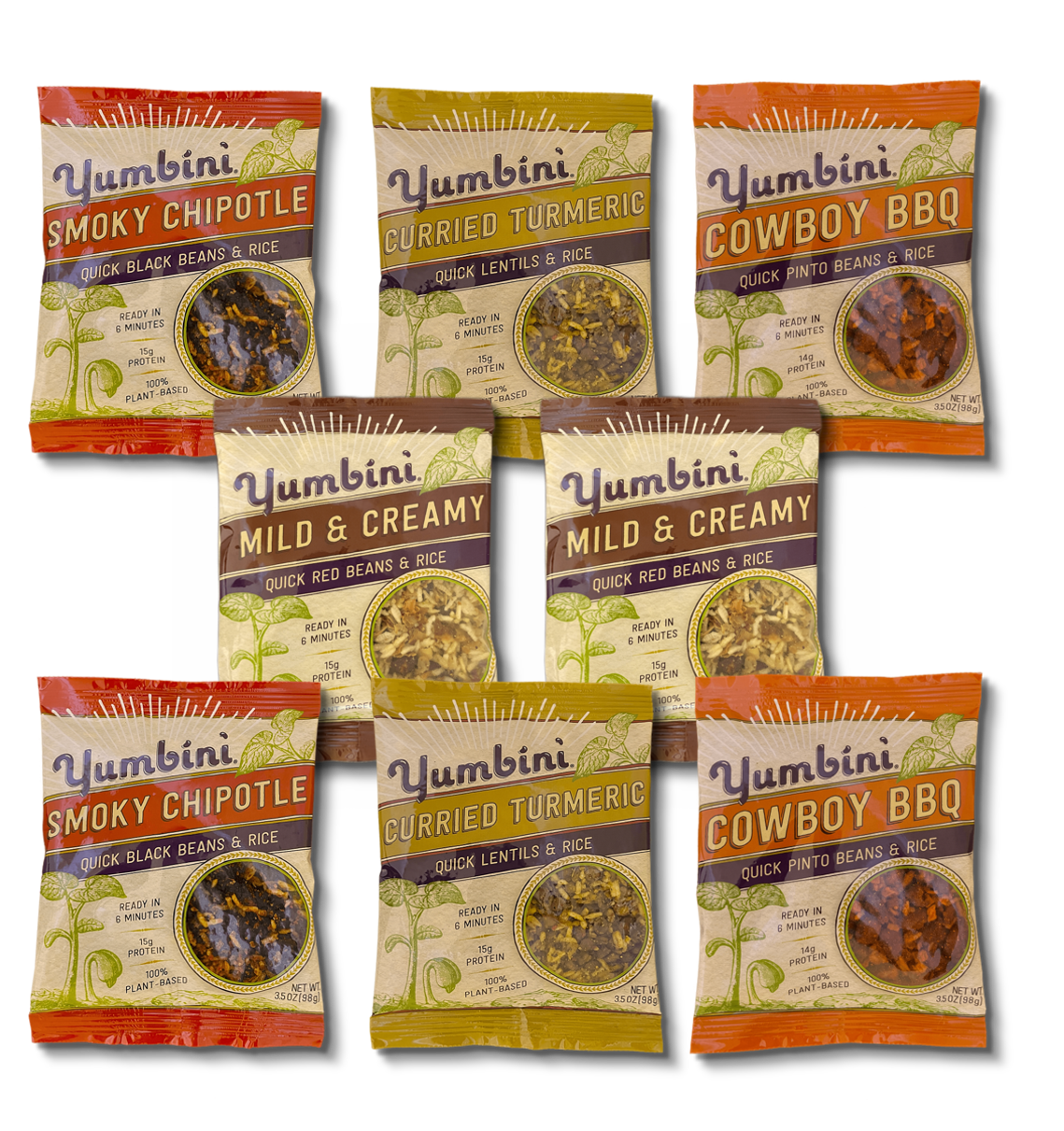 Yummy, healthy, fast quick meal, shows appearance of retail package