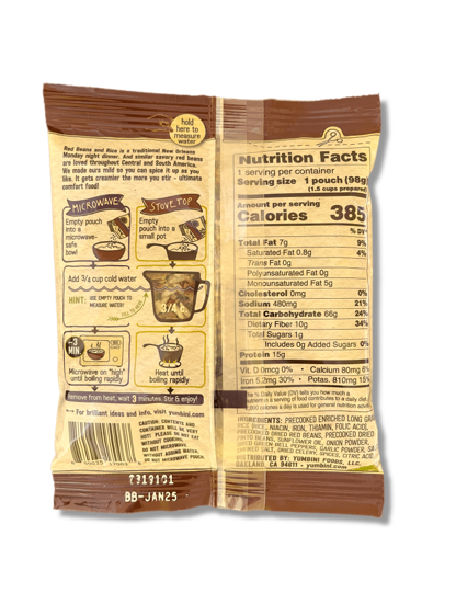 Yummy, healthy, fast quick meal, shows appearance of retail package