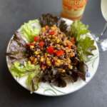 Vinegar tastes great with Yumbini, especially cold in salad form.