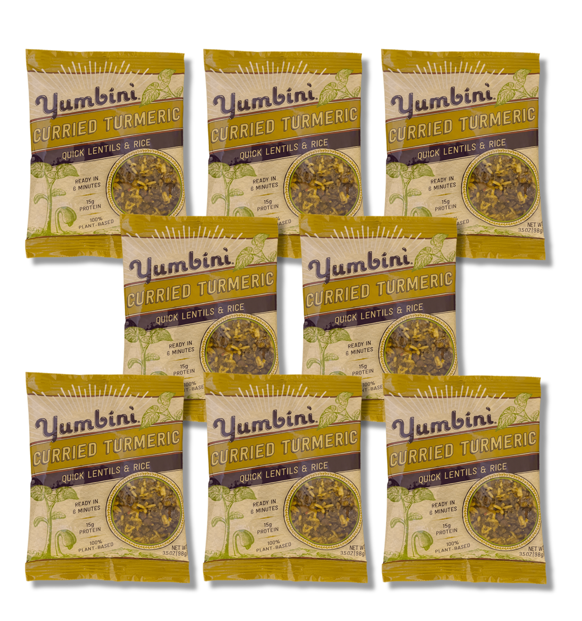 Curried Turmeric Lentils & Rice, 8 pack - Image 4