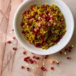 Amazing easy fast recipe for quick, easy, fast, healthy unique pomegranate curry salad.
