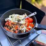 Yumbini tastes great - especially in the great outdoors! Fast and easy - as-is or throw in other goodies for a one pot feast.