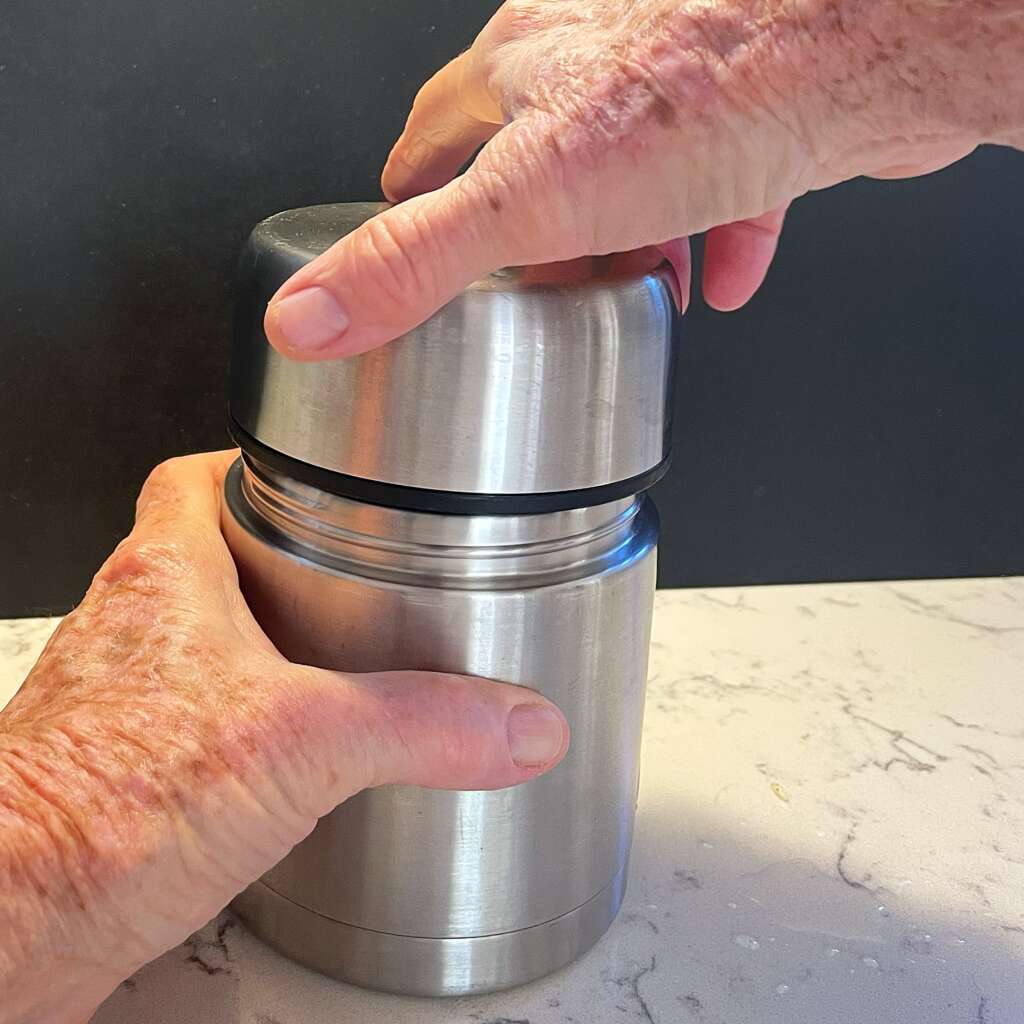 You can make Yumbini quick beans and rice in a Thermos or other insulated container using boiling water.