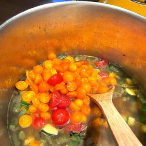 Delicous home-made soup is easy and fast using Yumbini quick beans and rice as a base.